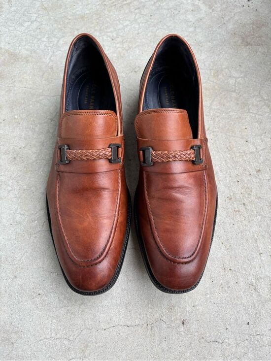 Cole Haan Warner Grand Bit Loafers Mens Brown Leather Dress Shoes Slip On 10.5 main image 5